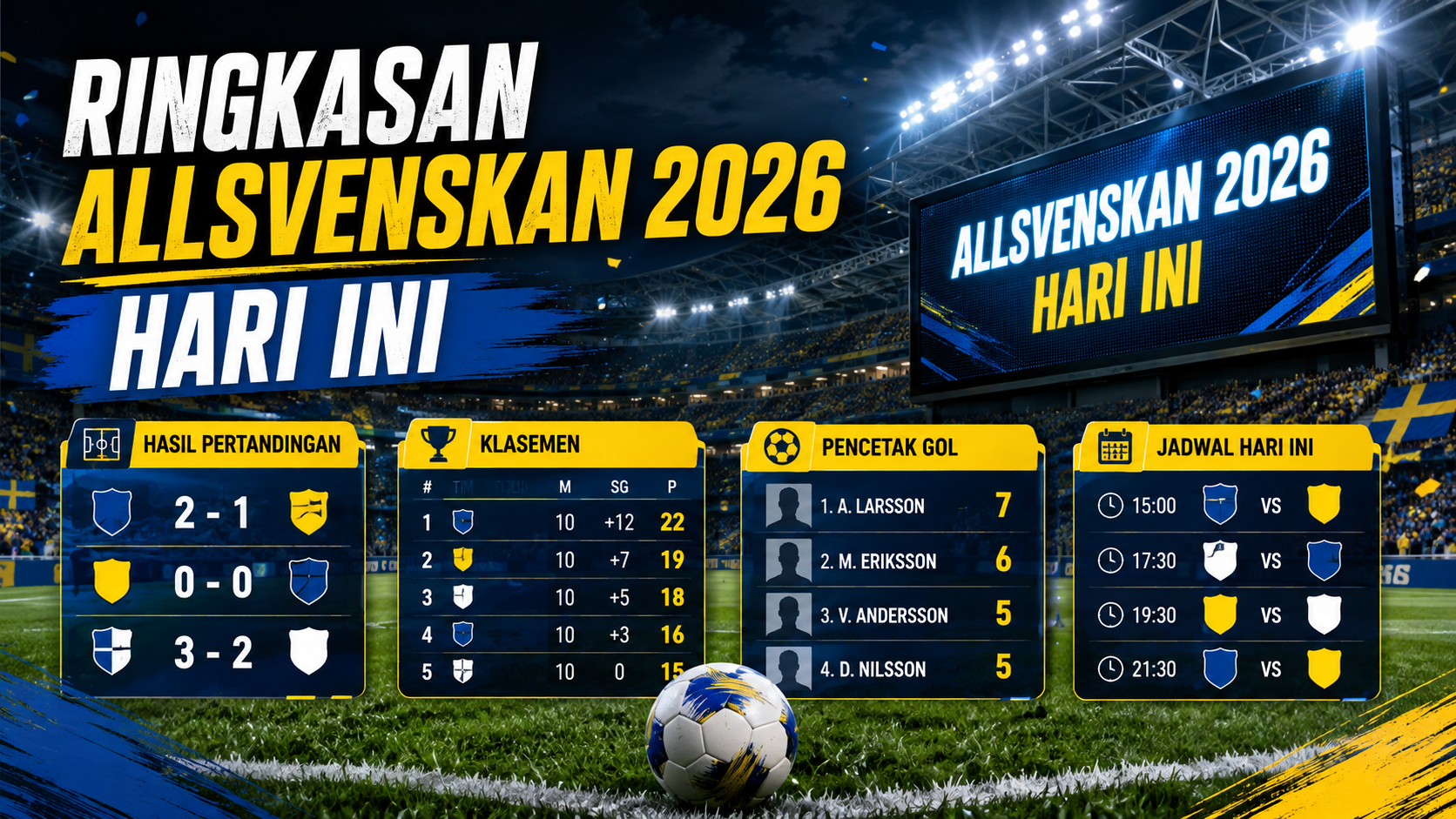 Ringkasan Allsvenskan 2026 Hari Ini - allsvenskan