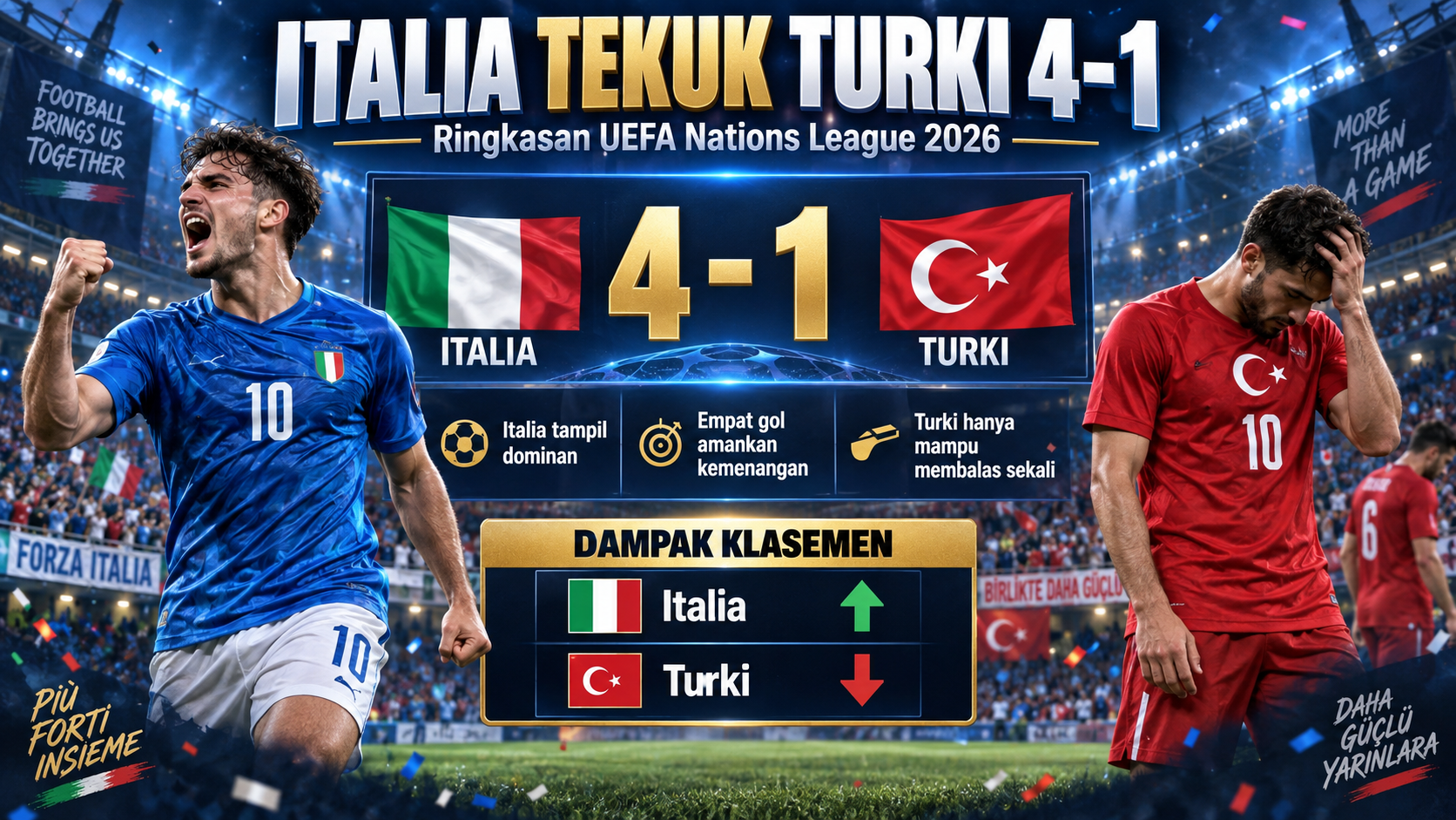 Ringkasan Italia vs Turki - italia