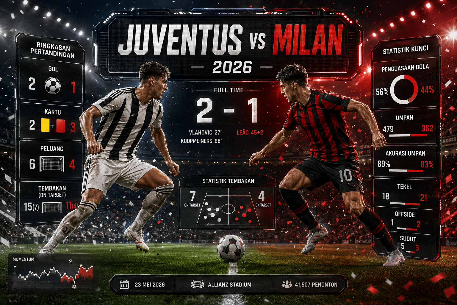 Ringkasan Juventus vs Milan 2026 - juventus
