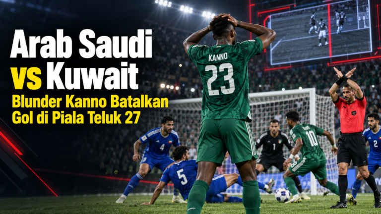 saudi - Arab Saudi vs Kuwait: Blunder Kanno Batalkan Gol di Piala Teluk 27