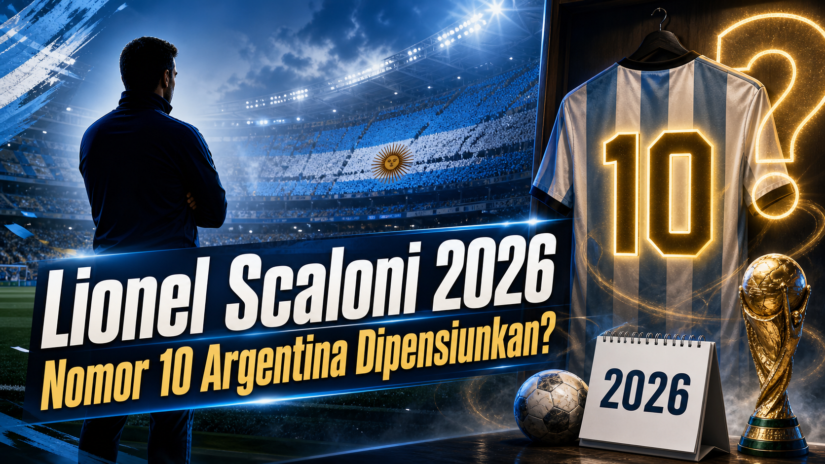 scaloni - Lionel Scaloni 2026: Nomor 10 Argentina Dipensiunkan?