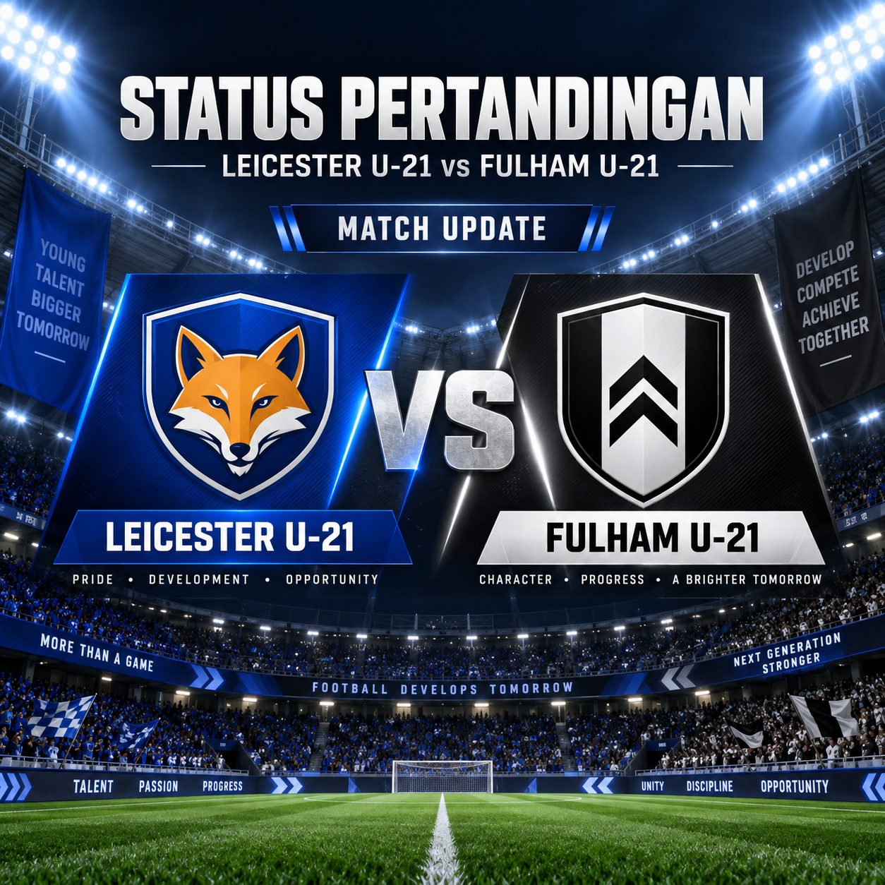 Status Pertandingan Leicester U-21 vs Fulham U-21 - leicester