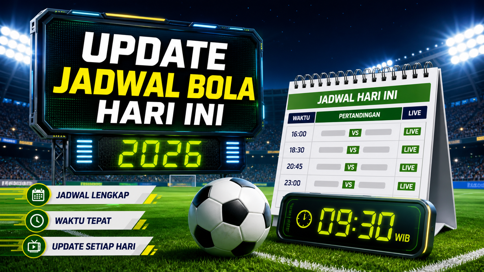 Update Jadwal Bola Hari Ini 2026 - bola