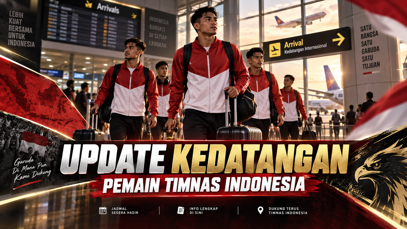 Update Kedatangan Pemain Timnas Indonesia - timnas