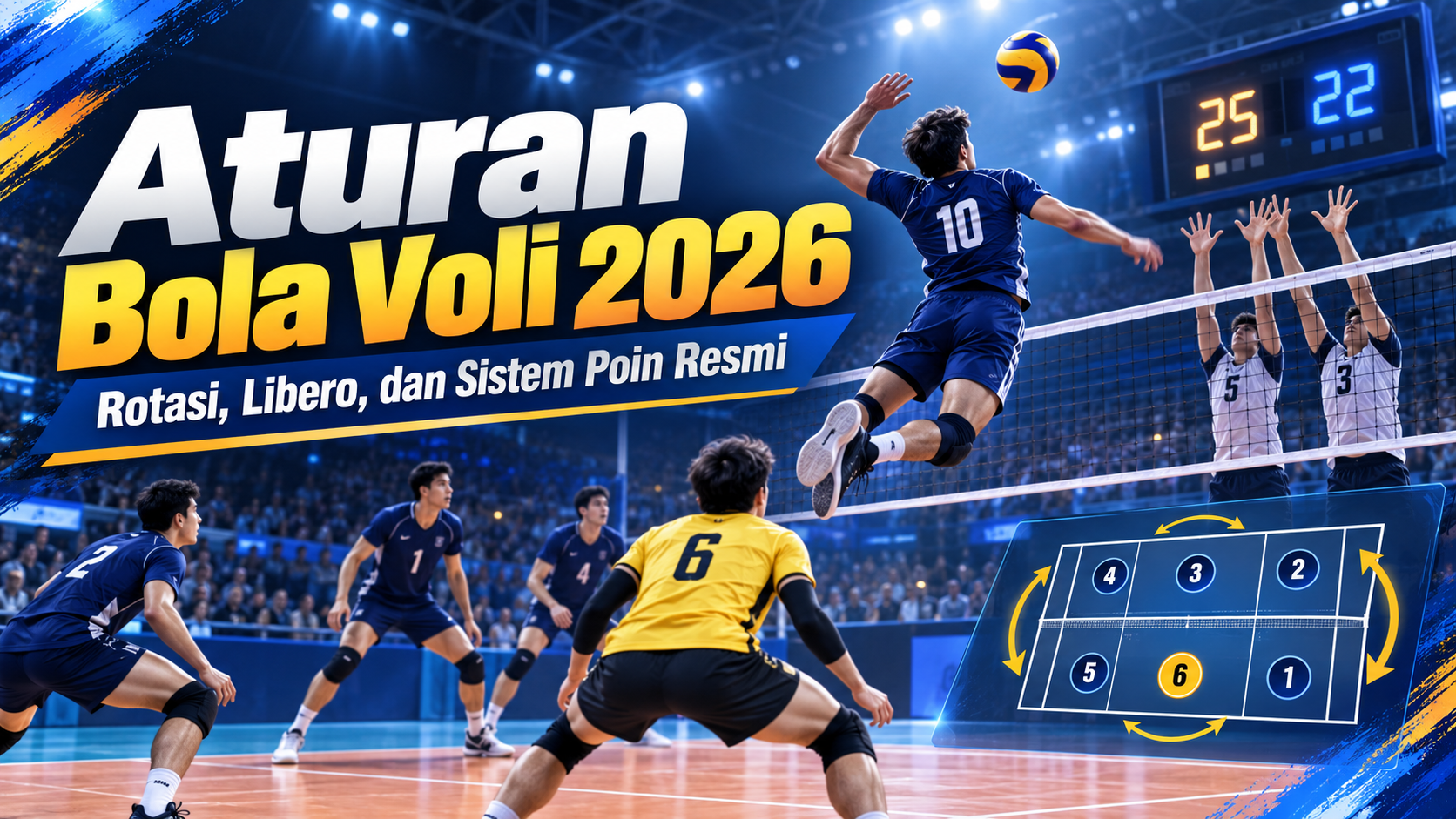 voli - Aturan Bola Voli 2026: Rotasi, Libero, dan Sistem Poin Resmi
