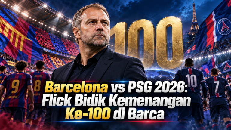 barcelona - Barcelona vs PSG 2026: Flick Bidik Kemenangan Ke-100 di Barca
