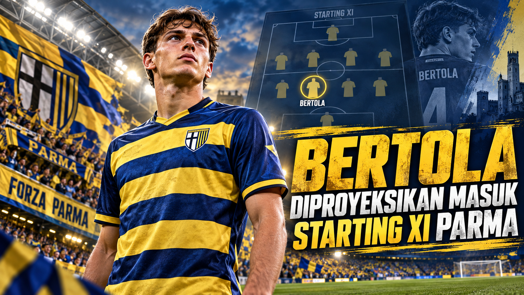 Bertola Diproyeksikan Masuk Starting XI Parma - udinese