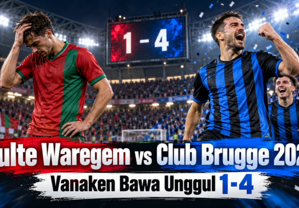 brugge - Zulte Waregem vs Club Brugge 2026: Vanaken Bawa Unggul 1-4