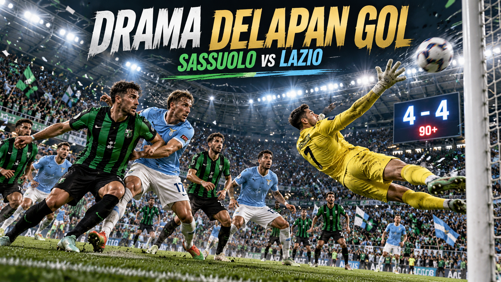 Drama Delapan Gol di Sassuolo vs Lazio - lazio
