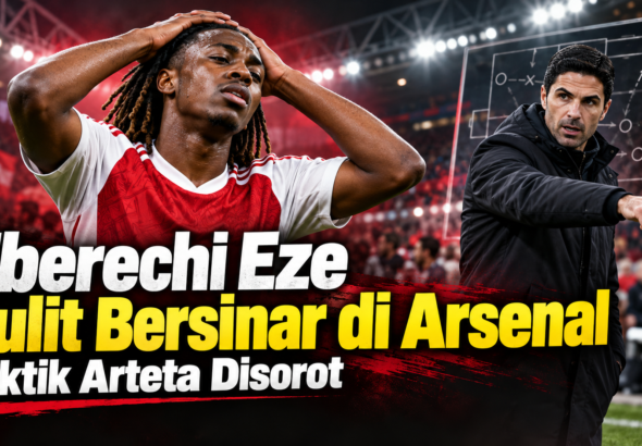 eze - Eberechi Eze Sulit Bersinar di Arsenal, Taktik Arteta Disorot