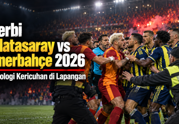 galatasaray - Derbi Galatasaray vs FenerbahÃ§e 2026: Kronologi Kericuhan di Lapangan