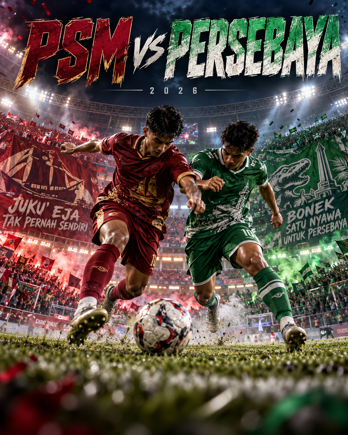 Gambaran Laga PSM vs Persebaya 2026 - bernardo