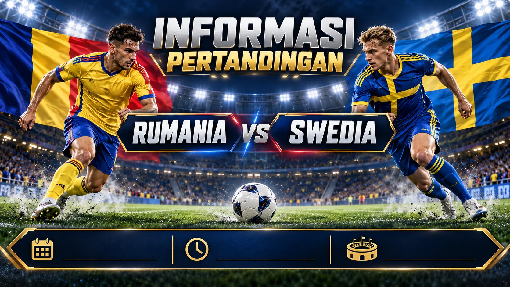 Informasi Pertandingan Rumania vs Swedia - rumania