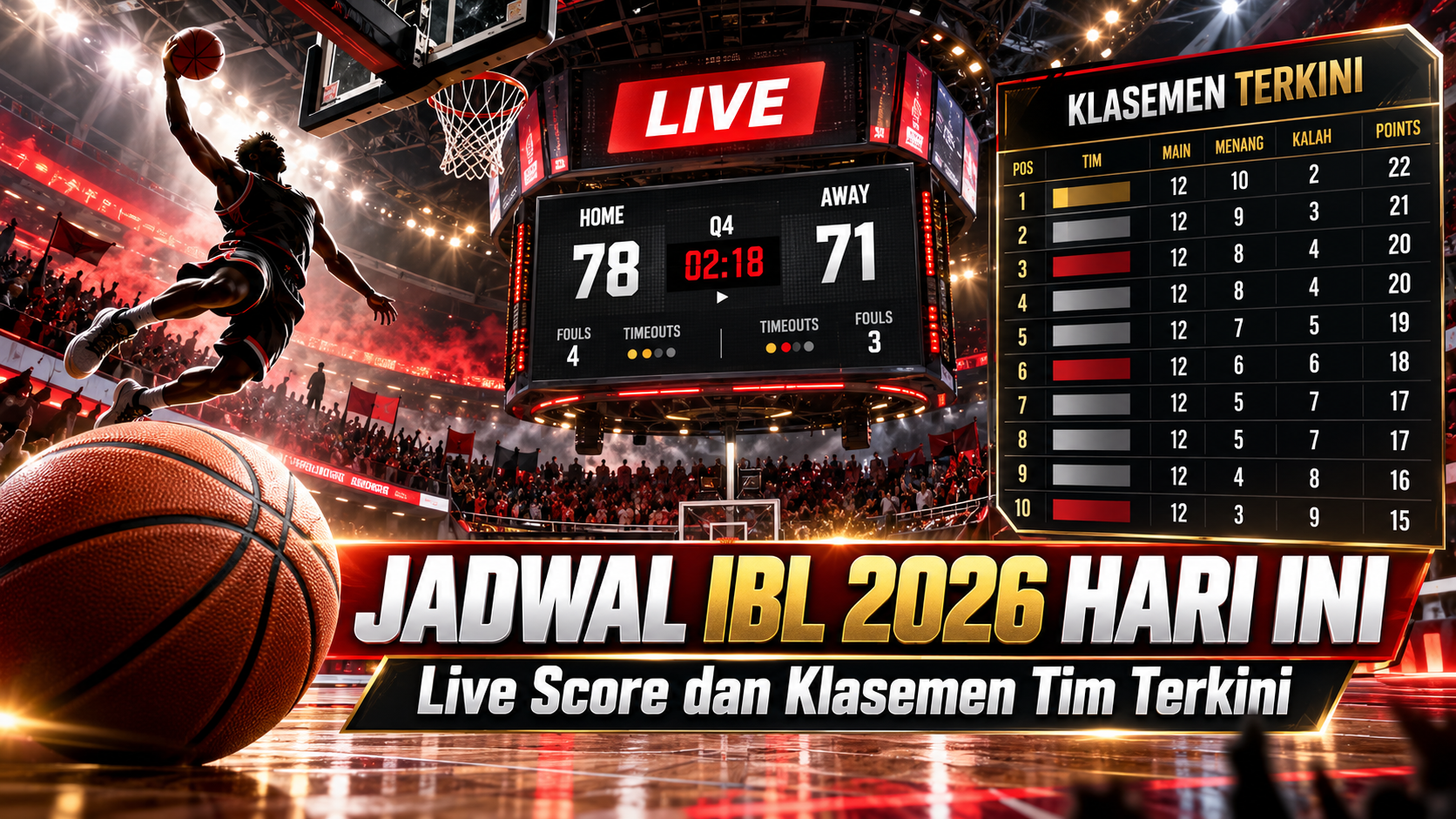 Jadwal IBL 2026 Hari Ini - ibl