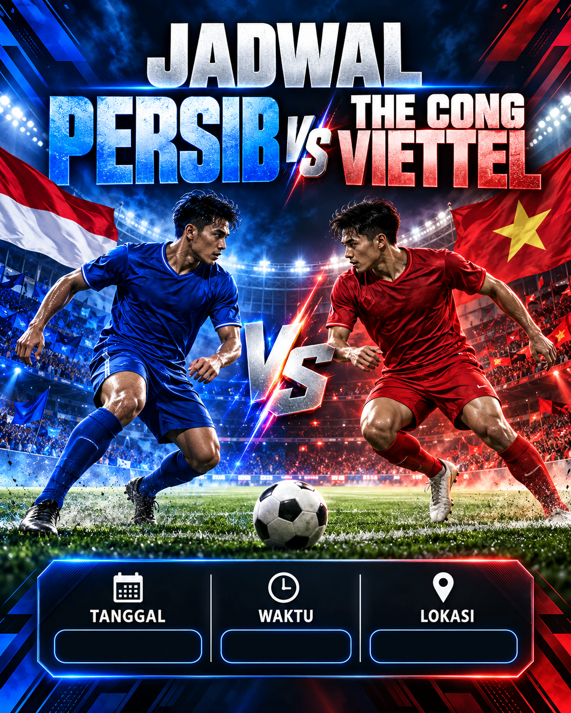 Jadwal Persib vs The Cong Viettel - persib