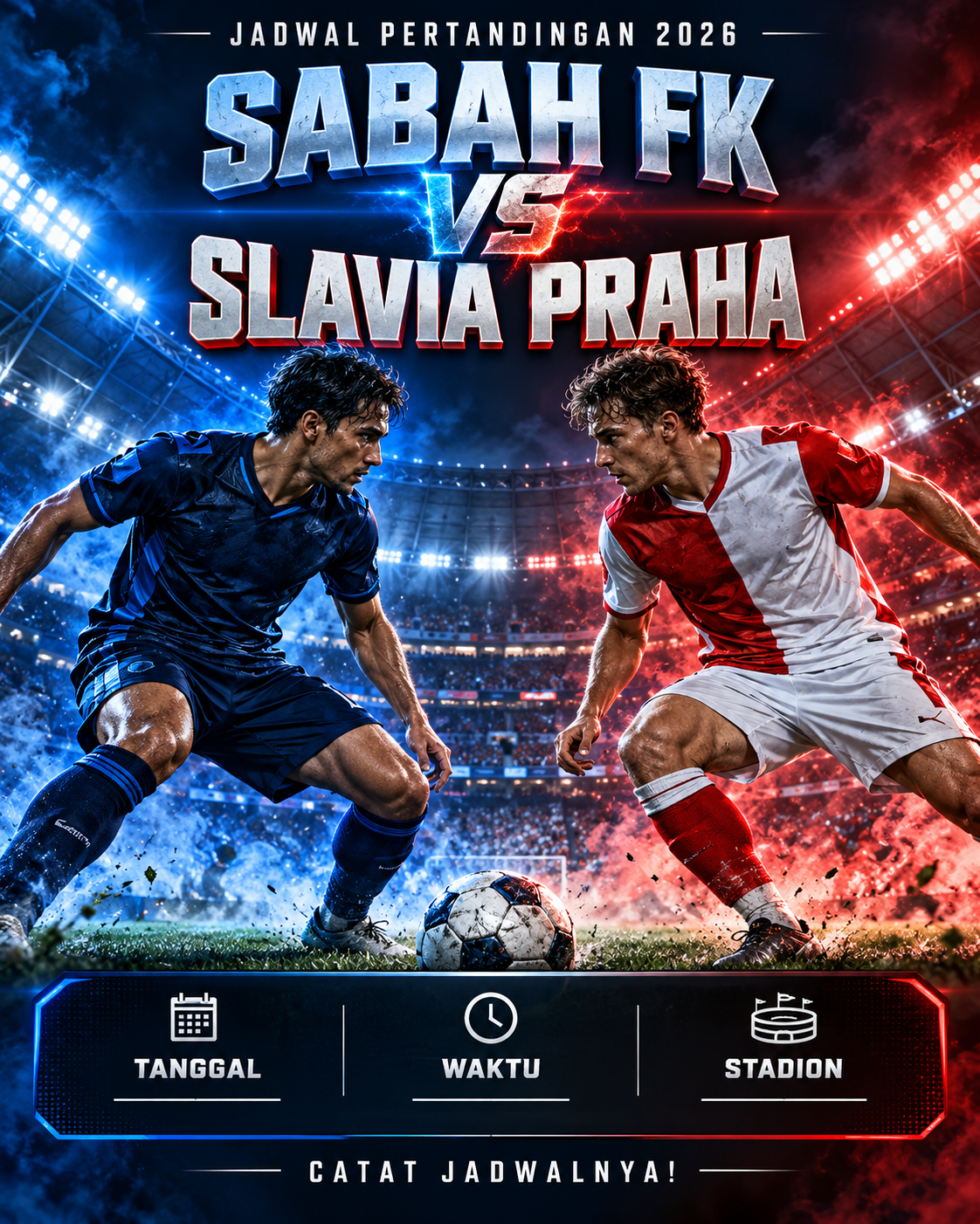 Jadwal Sabah FK vs Slavia Praha 2026 - sabah