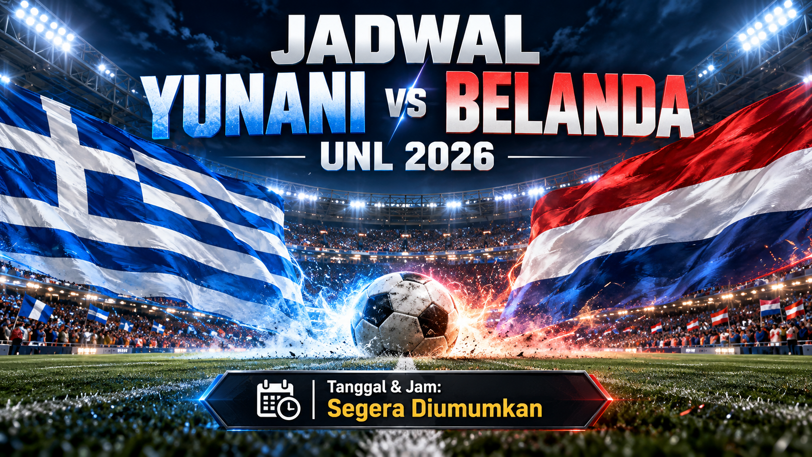 Jadwal Yunani vs Belanda UNL 2026 - yunani
