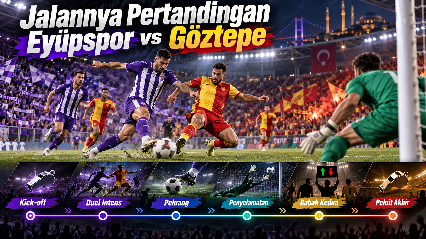 Jalannya Pertandingan Eyupspor vs Goztepe - goztepe
