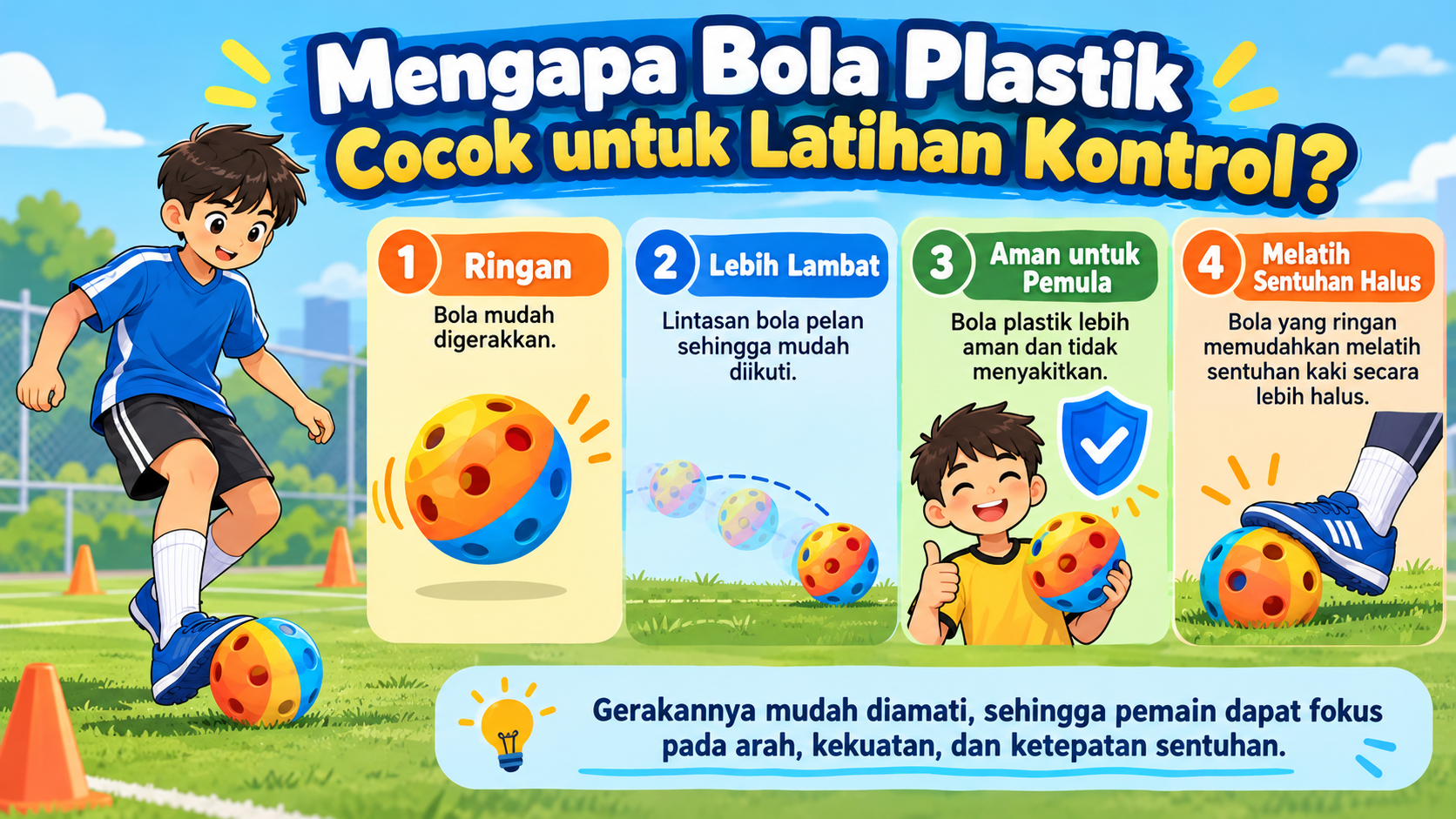 Mengapa Bola Plastik Cocok untuk Latihan Kontrol? - bola