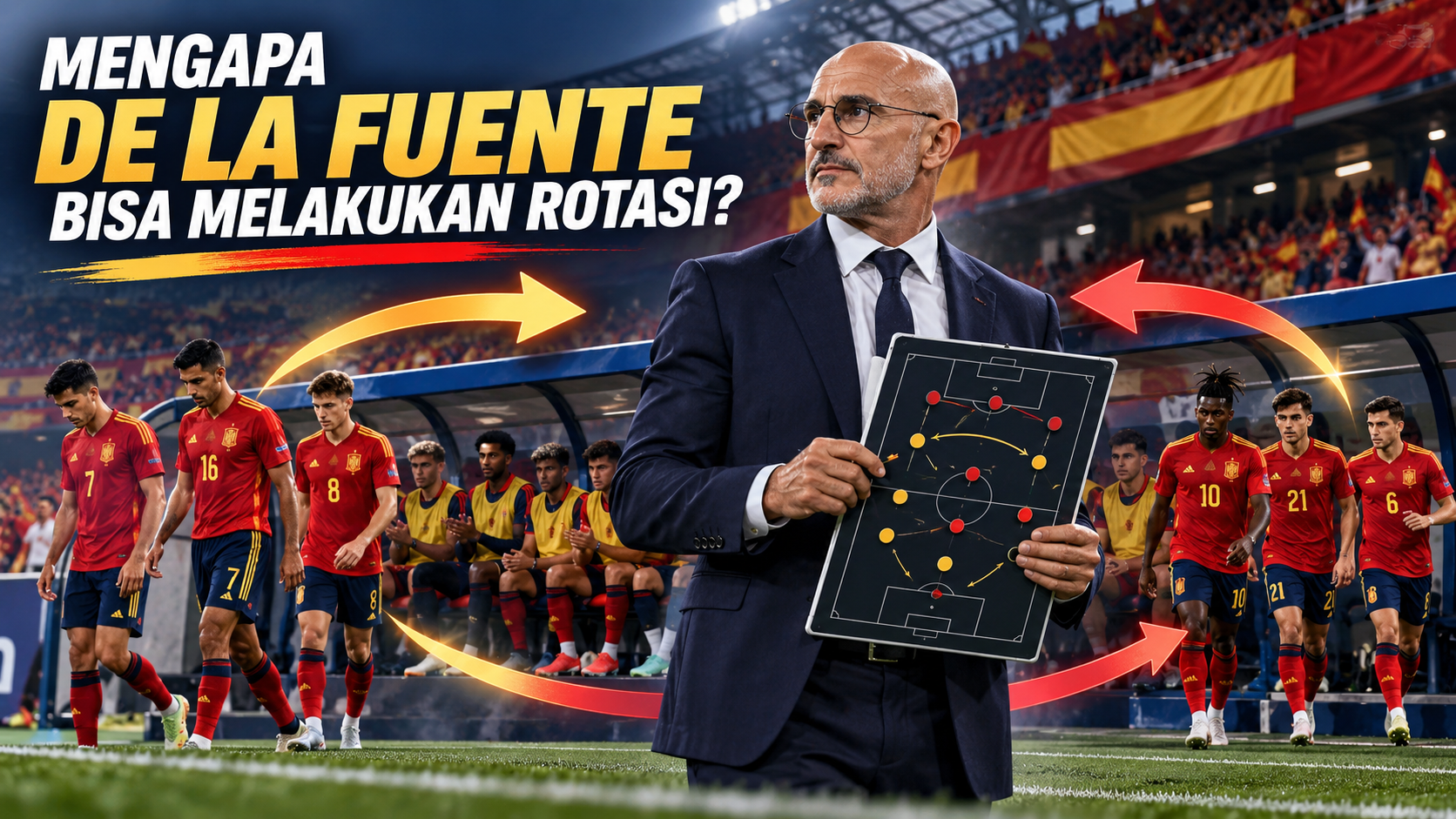 Mengapa De la Fuente Bisa Melakukan Rotasi? - spanyol