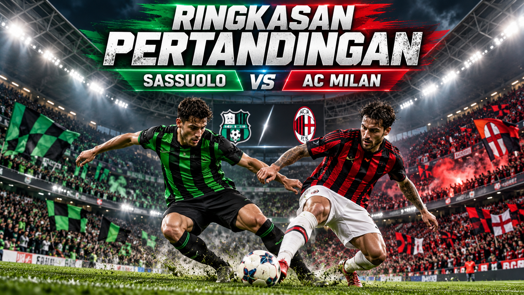 Ringkasan Sassuolo vs AC Milan - sassuolo