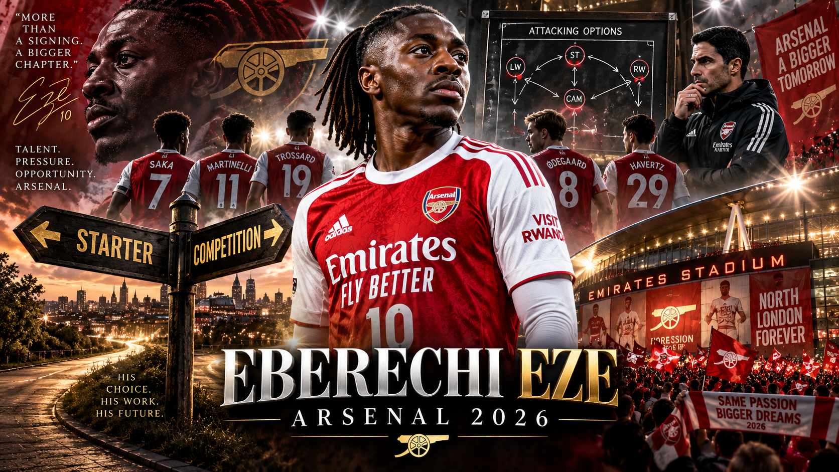 Situasi Eberechi Eze di Arsenal pada 2026 - eze